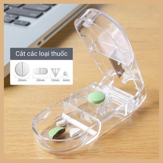 ❤Hộp Dụng Cụ Cắt Viên Thuốc ,hộp Cắt Thuốc Viên Nén Kiêm Hộp Đựng Thuốc Tiện Dụng,Hộp dụng cụ cắt thuốc viên nén