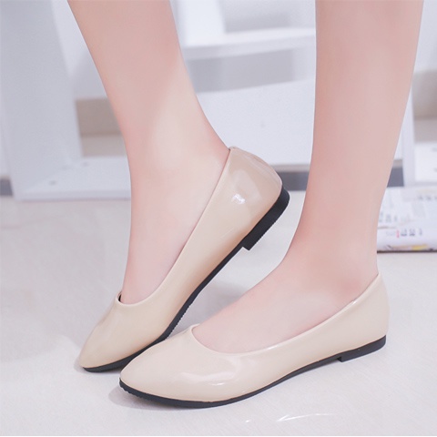 Giày Lười Da Bóng Đế Bằng Màu Kẹo Ngọt Có size 33-42 Đơn Giản Trẻ Trung Dành Cho Nữ
