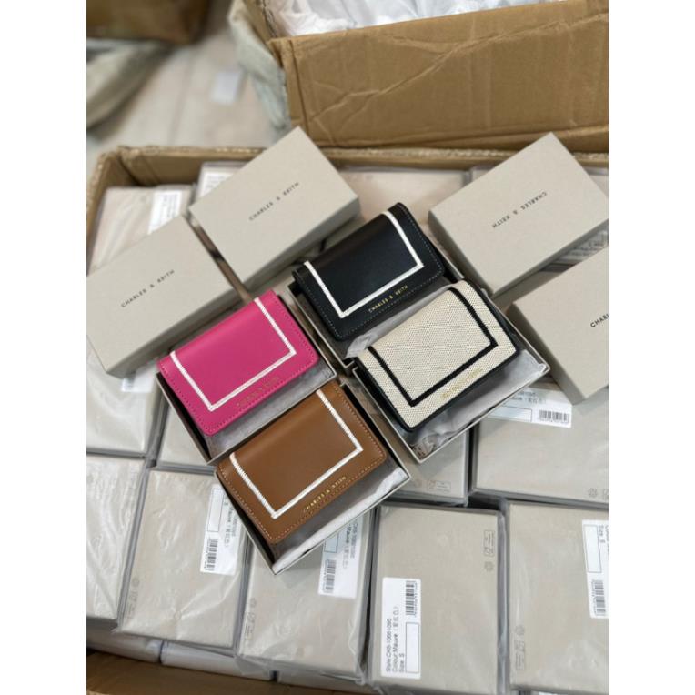 1095# Ví Da Nữ Viền Chỉ Mini fullbox