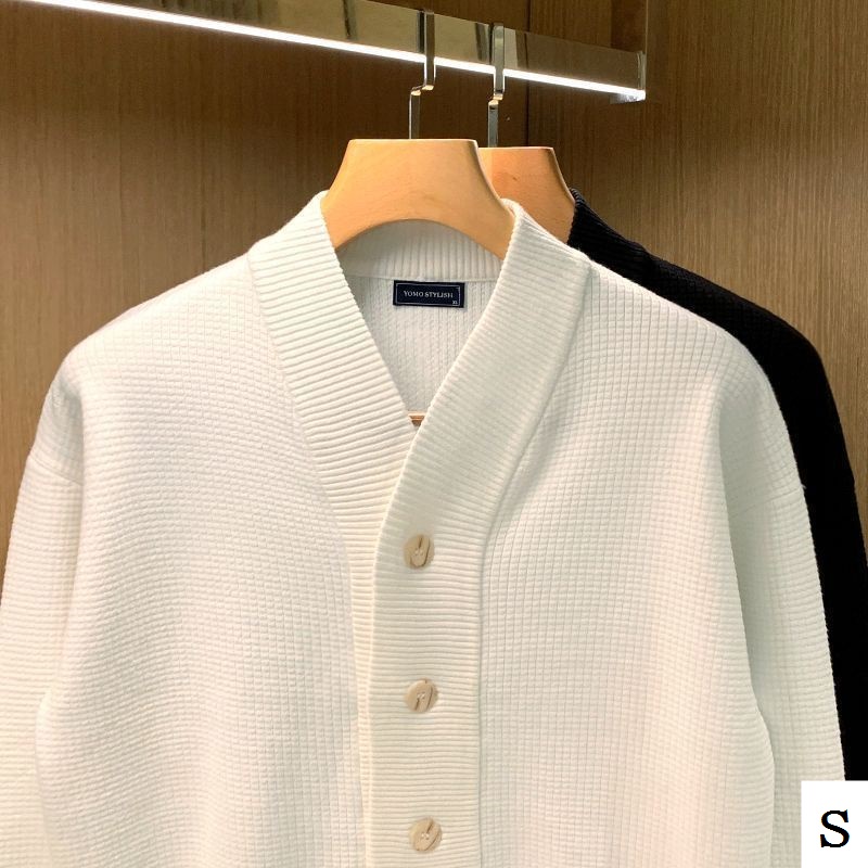 Áo Khoác cardigan Dệt Kim Phong Cách retro Anh Quốc Đơn Giản Trẻ Trung Cho Nam 2023