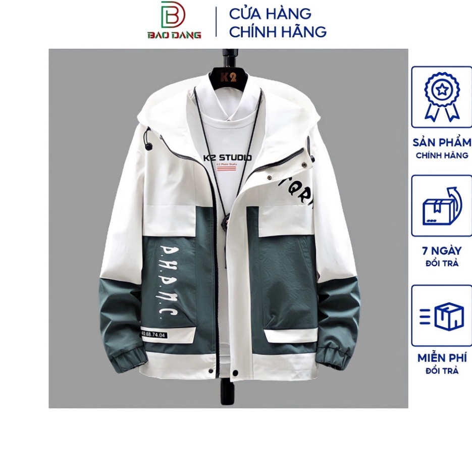 Áo khoác gió thu đông phối màu Bảo Đăng - Hàng mới về