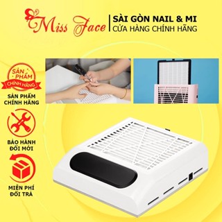 Máy hút bụi nail 80W chuyên dụng - Máy có gối kê tay êm ái - máy hút bụi làm nail để bàn( có bảo hành máy 3 tháng )