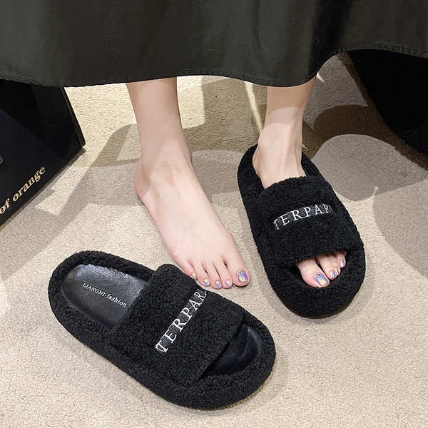 Dép Lông Đi Trong Nhà Đế Dày Thời Trang Dành Cho Nữ