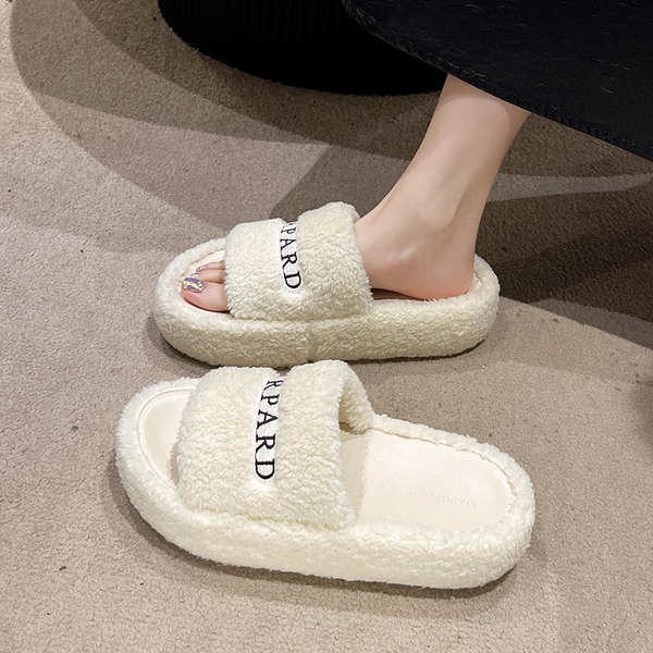 Dép Lông Đi Trong Nhà Đế Dày Thời Trang Dành Cho Nữ