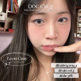 Kính áp tròng DOE EYES [Leon Gray có cận đến 6.5] - Lens Hàn style douyin -  Kính áp tròng cận