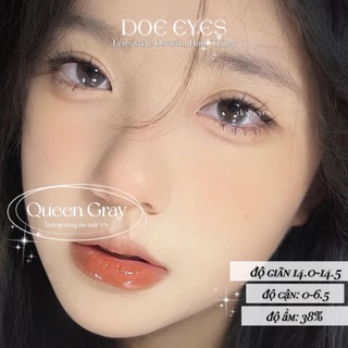 Lens Kính áp tròng [Queen Gray 0 độ cận] - 1 CHIẾC lens hot tiktok hot douyin - doeeyesvn - Doe Eyes Contact Lens