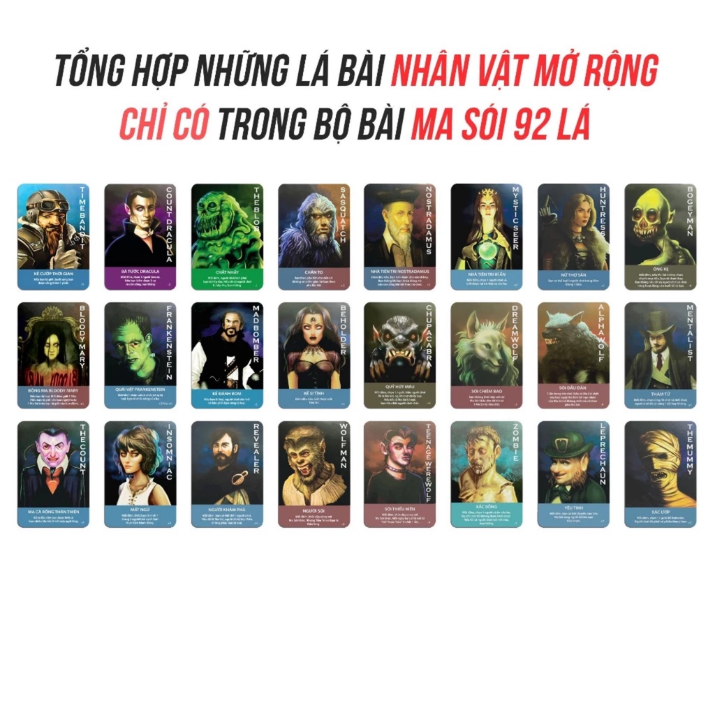 Bài Ma sói việt hoá chống nước - Siêu tiện lợi