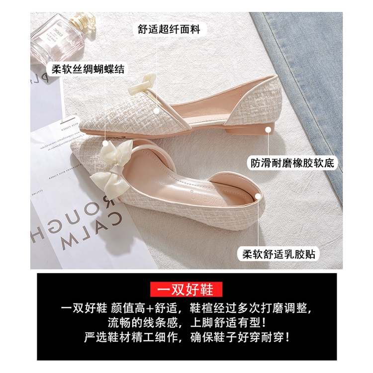 Giày Búp Bê Đế Bằng Thắt Nơ Xinh Xắn Dễ Phối Đồ Thời Trang 2023 Cho Nữ