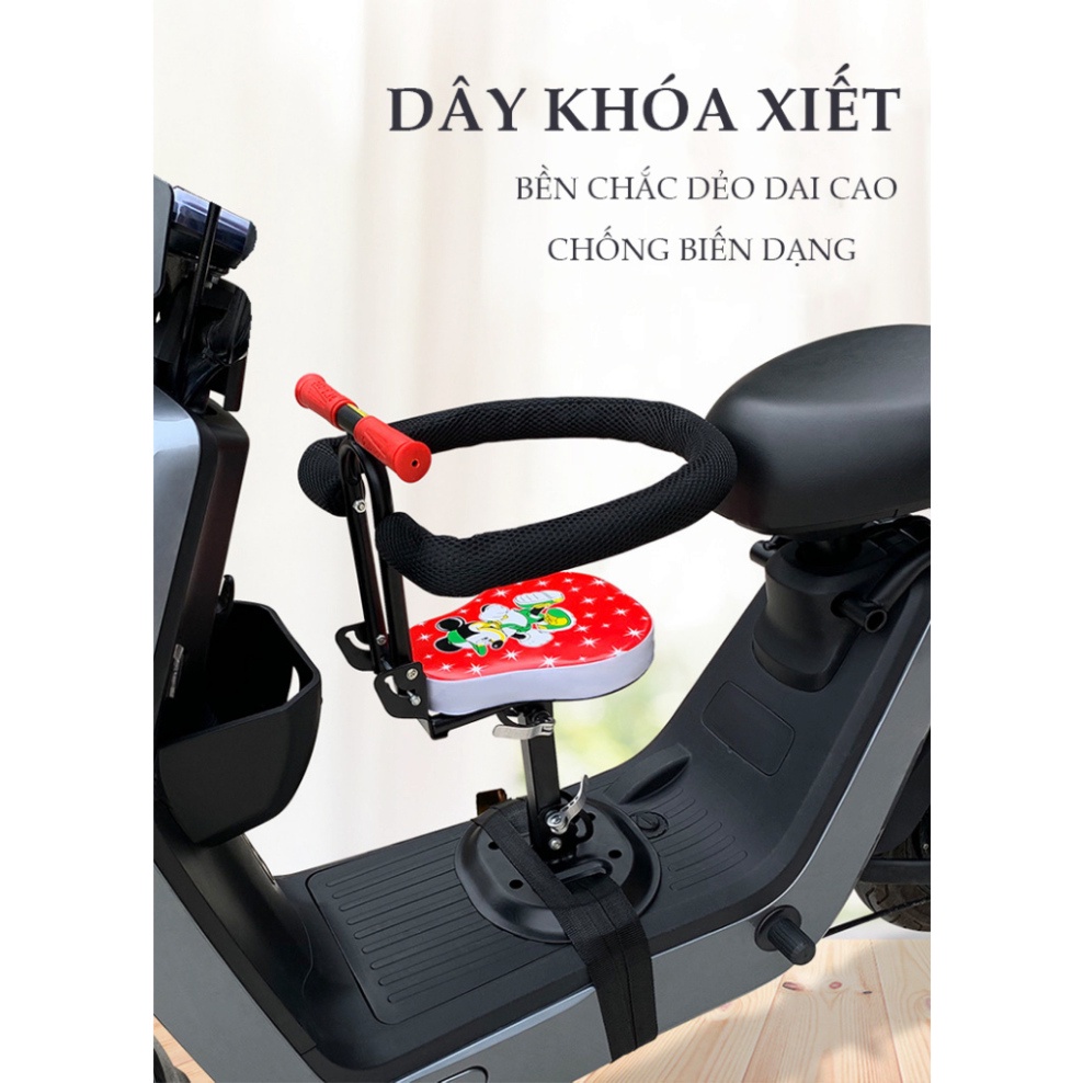 Ghế ngồi xe máy cho bé Bònbon_GG - Ghế ngồi trước đi xe ga LEAD, VISION, SH, VESPA , Xe đạp điện, An toàn cho trẻ .01