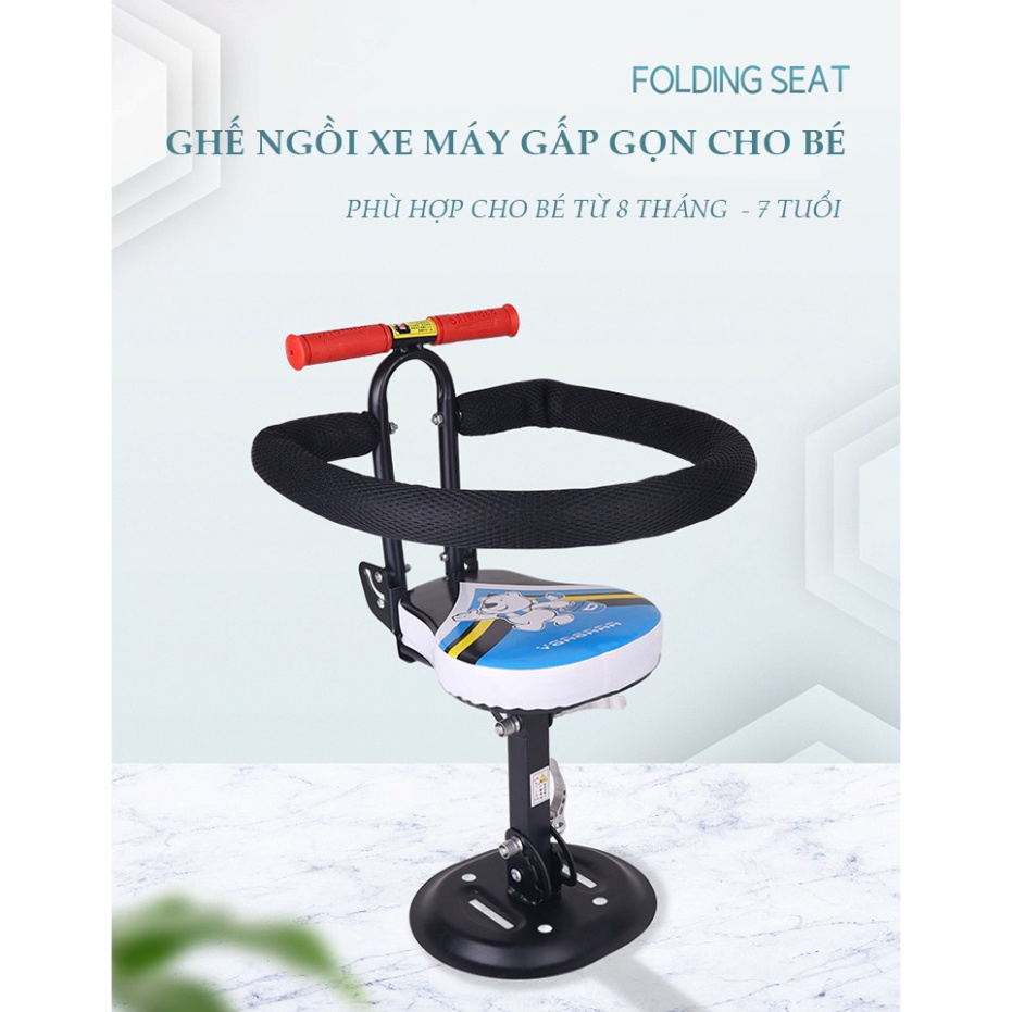 Ghế ngồi xe máy cho bé Bònbon_GG - Ghế ngồi trước đi xe ga LEAD, VISION, SH, VESPA , Xe đạp điện, An toàn cho trẻ .01