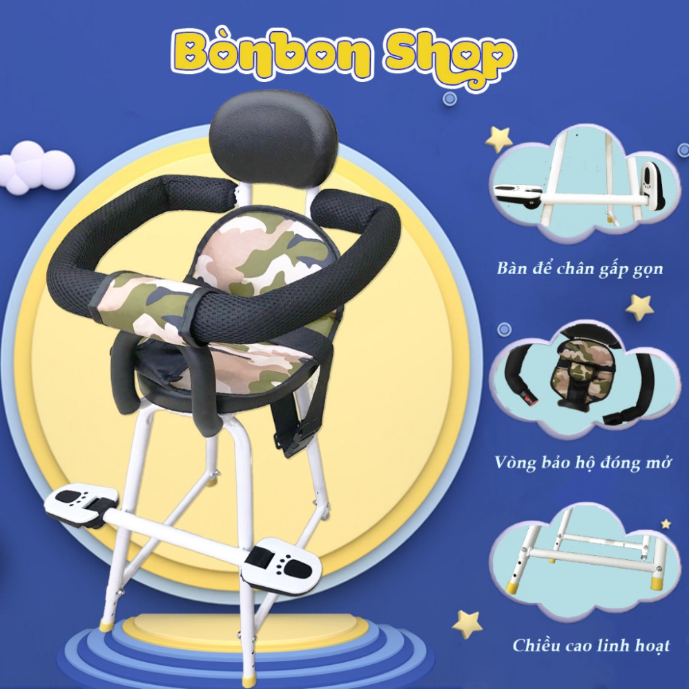 Ghế ngồi xe máy cho bé Bònbon_4C - Ghế ngồi trước đi xe ga LEAD, VISION, SH, VESPA...Xe đạp điện, Xe số cho trẻ em .01