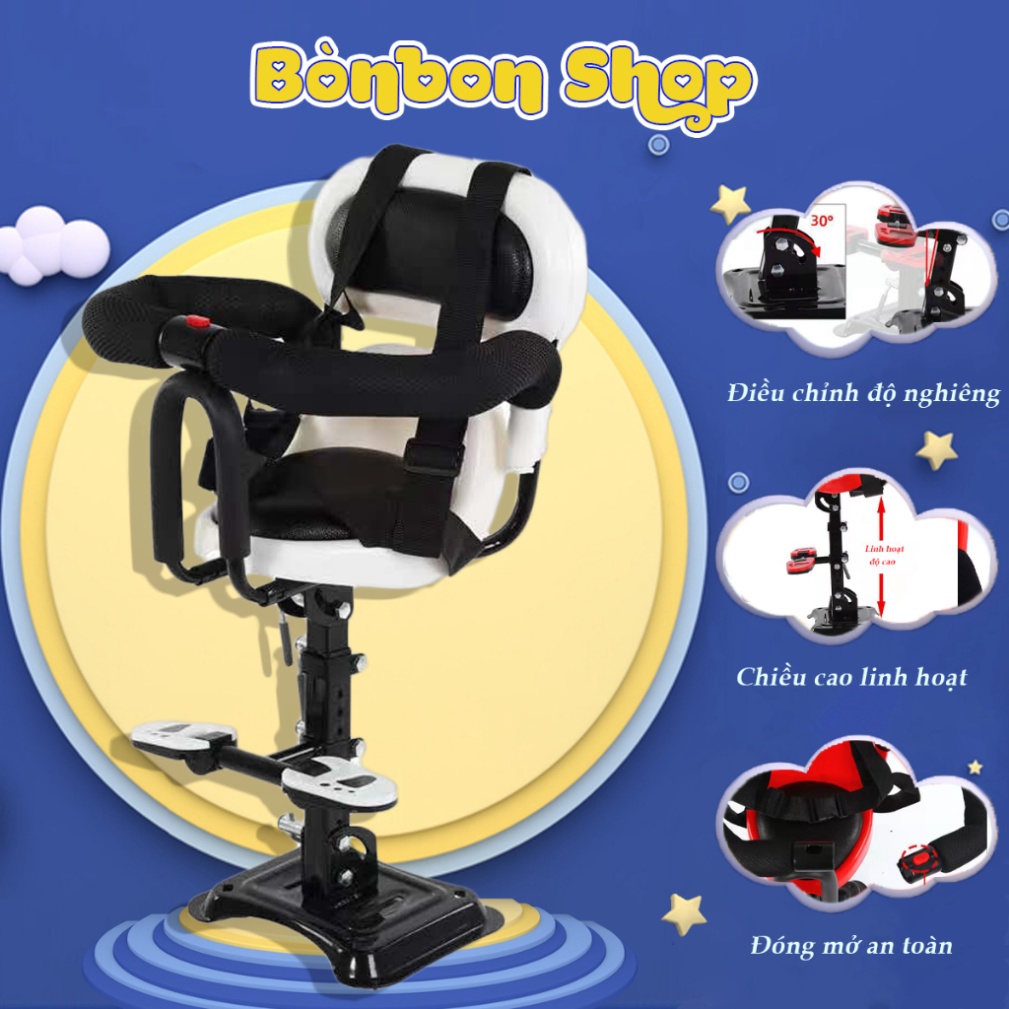 Ghế ngồi xe máy cho bé Bònbon_N1 - Ghế ngồi trước đi xe ga LEAD, VISION, SH, VESPA...Xe đạp điện, An toàn cho trẻ .01