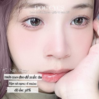 Kính áp tròng DOE EYES [Mili Gray có cận đến 6.5] - Lens Hàn style douyin -  Kính áp tròng cận