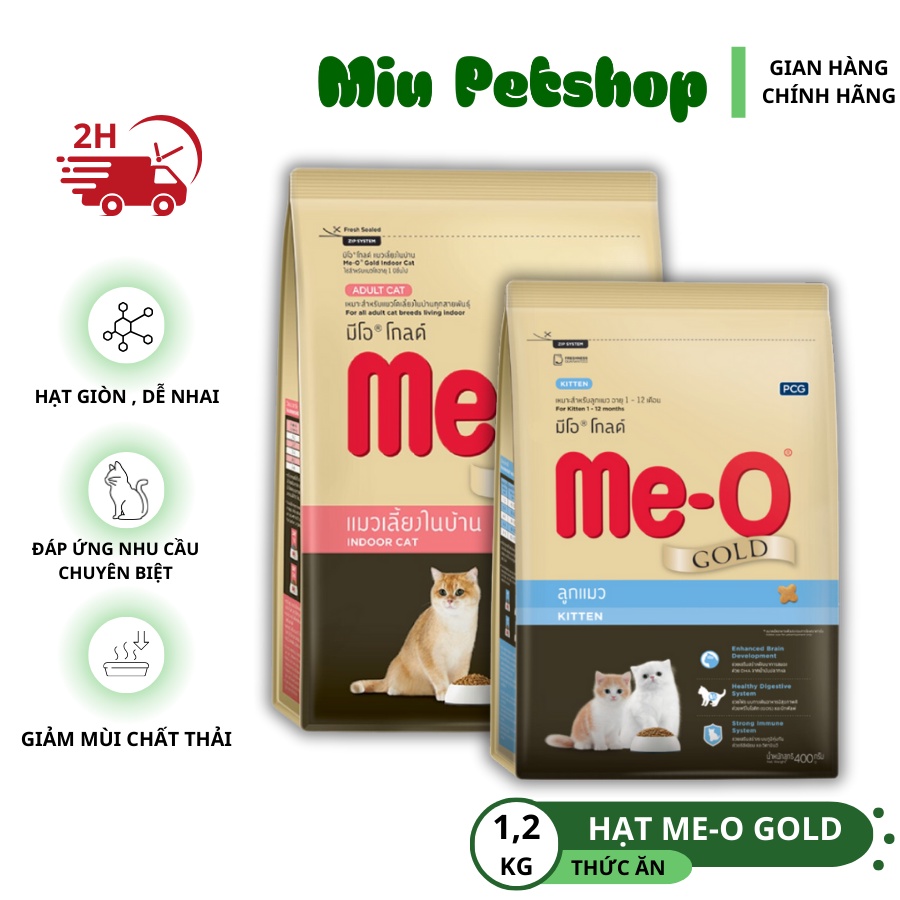 Thức Ăn Cho Mèo Me-o Gold - Hạt Cho Mèo Me O Fit And Firm, Me-o Gold Persian, Me-o Gold Indoor Dòng 