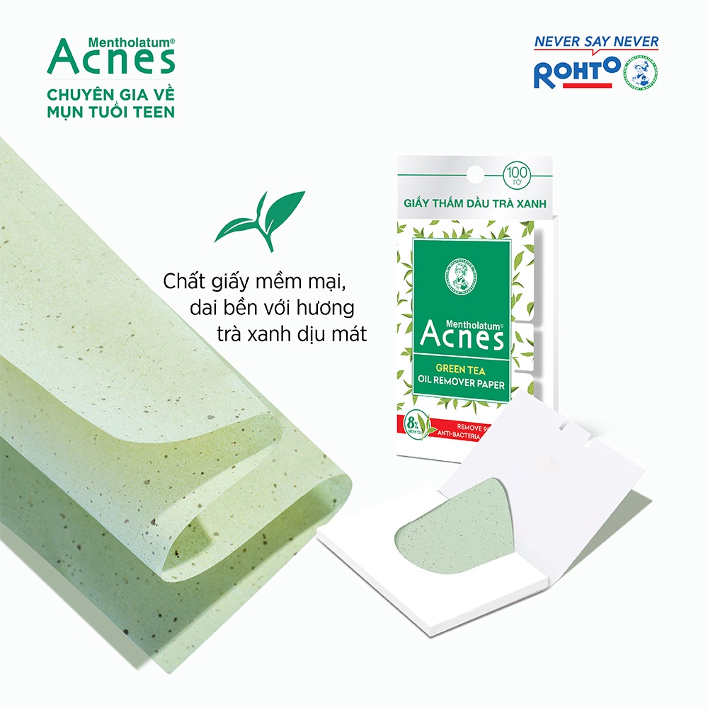Giấy Thấm Dầu Acnes Trà Xanh 100 Tờ