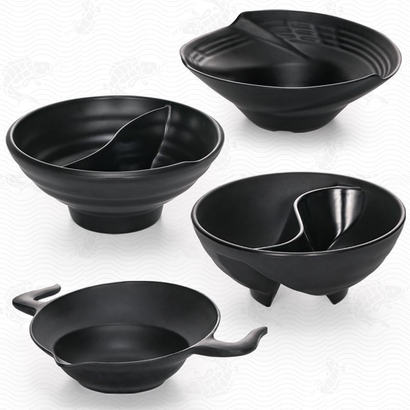 Tô Nhựa melamine tai chi mandarin Hai Ngăn Cỡ Lớn