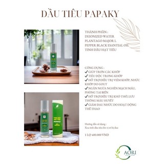 Tinh Dầu Hạt Tiêu PAPAKY 10ml