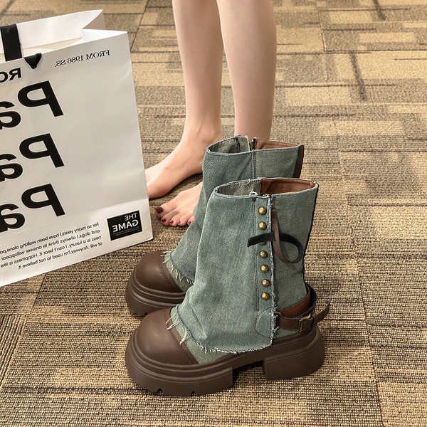 Giày Bốt martin Đế Dày Chống Trượt Thoải Mái Thời Trang Mùa Hè