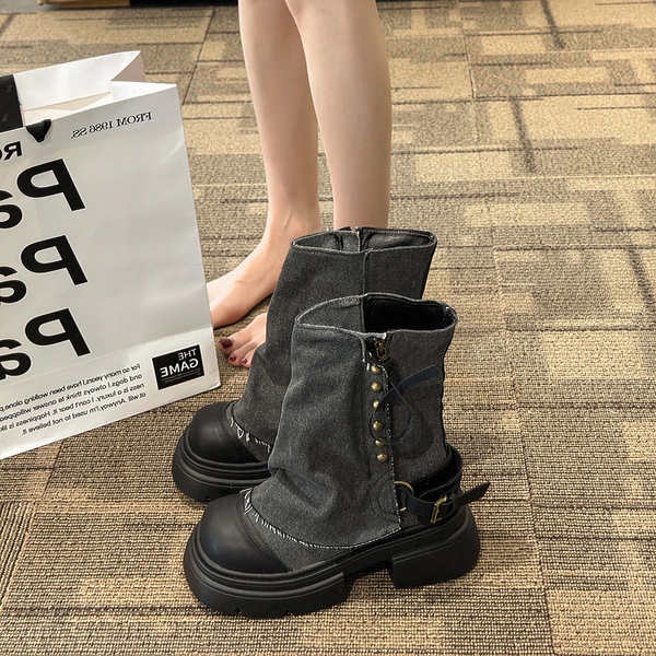 Giày Bốt martin Đế Dày Chống Trượt Thoải Mái Thời Trang Mùa Hè