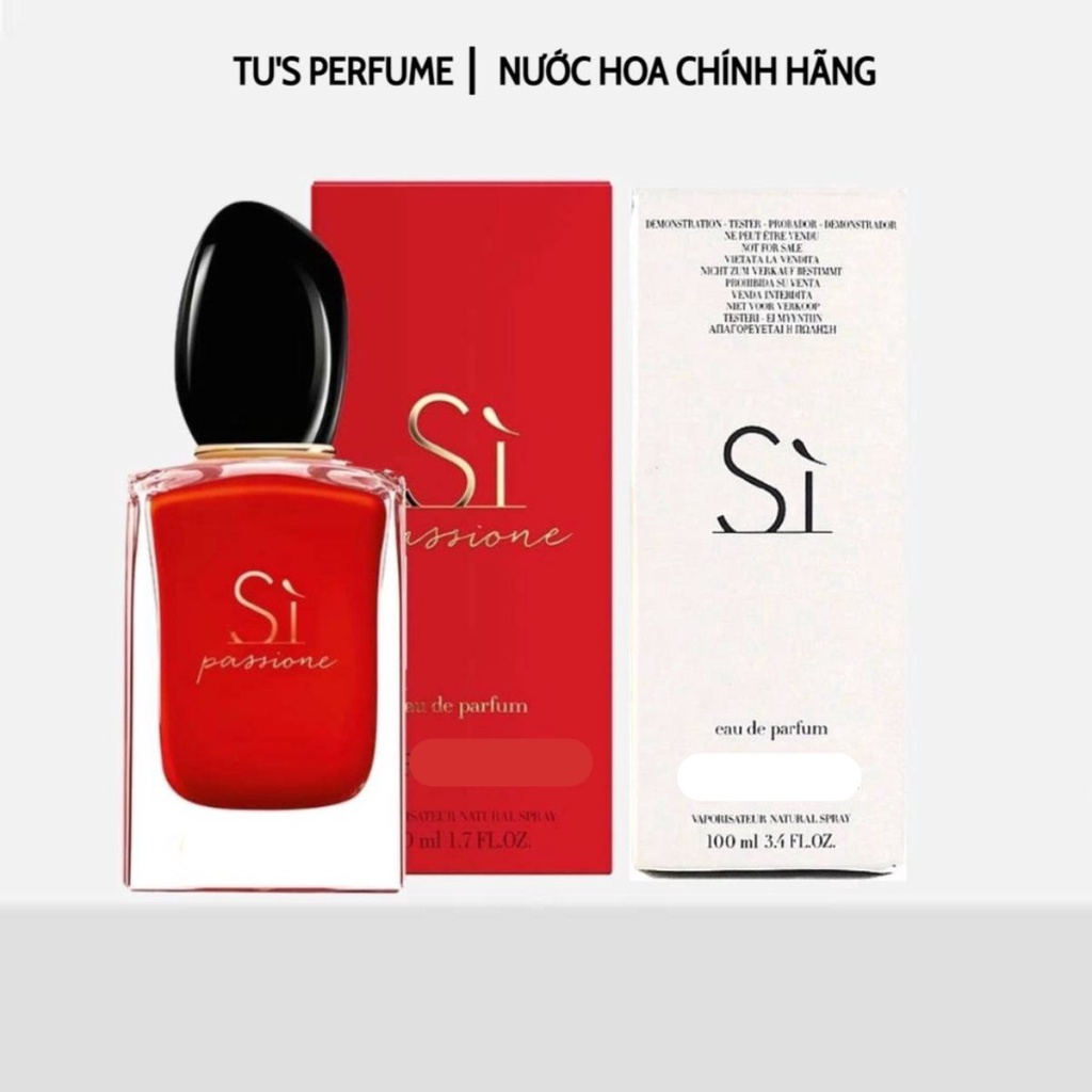 Nước hoa nữ SI PASSION EDP 100ml / Fullseal+Tester