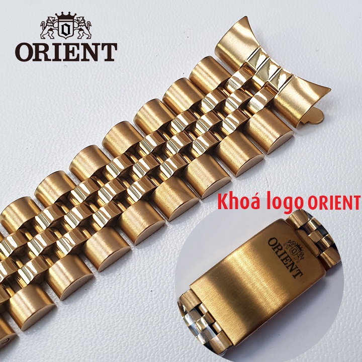 Dây đồng hồ inox 304 không gỉ jubilee SEIKO ORIENT ROLEX size 18mm 20mm 21mm 22mm kèm chốt và dụng cụ đục cắt dây- D2015