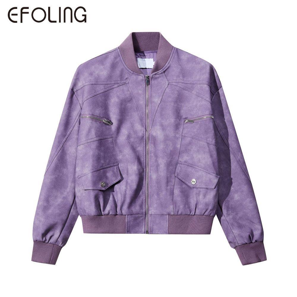 Áo Khoác Bóng Chày Da pu Phong Cách Âu Mỹ Cá Tính Cho Nam Nữ