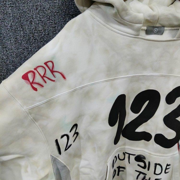 Áo Hoodie Dáng Rộng Họa Tiết graffiti Vẽ Tay saint michael simpson Phong Cách Cặp Đôi