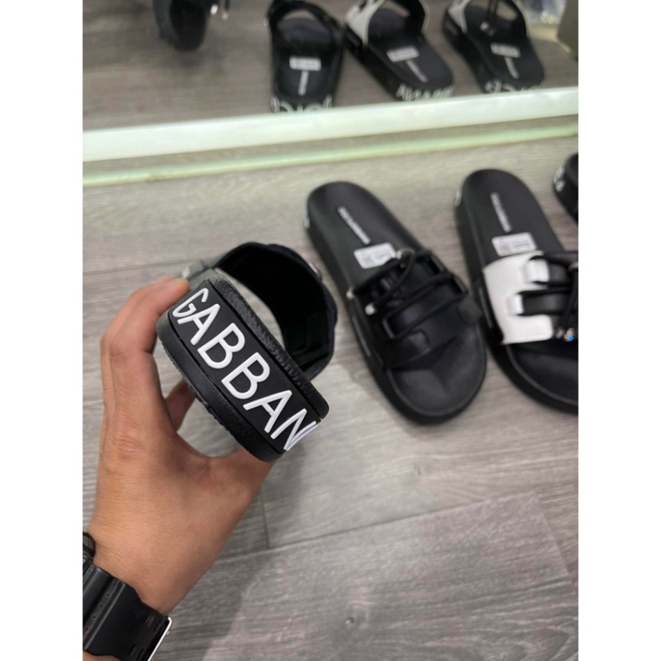 Dép Nam DG Dây Buộc 2 Màu Trắng Đen - DG Dây Buộc Boy Phố Hot Nhất 2024