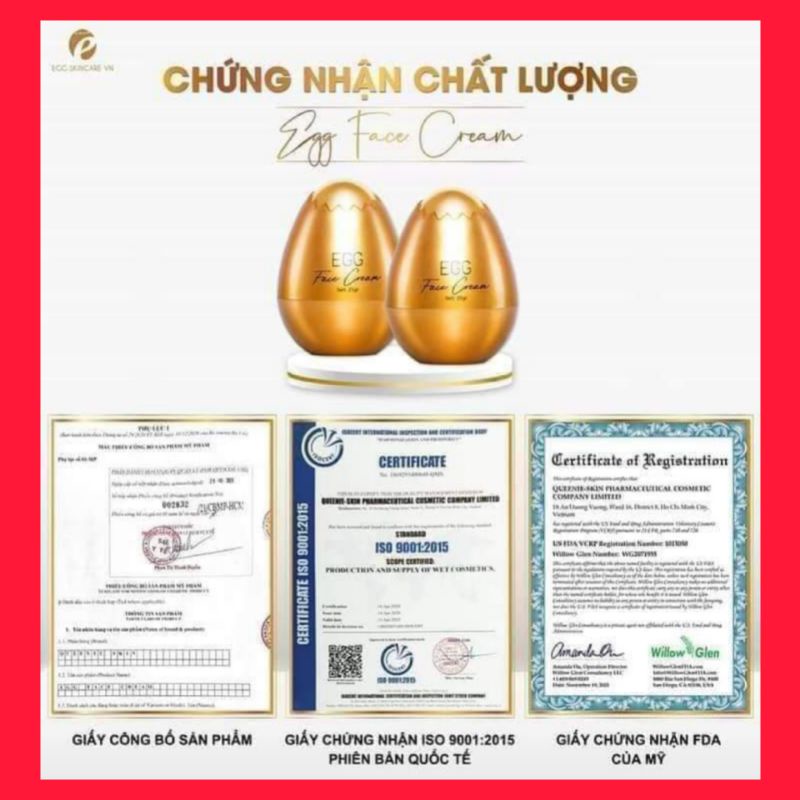 Face Trứng Vàng Chính Hãng