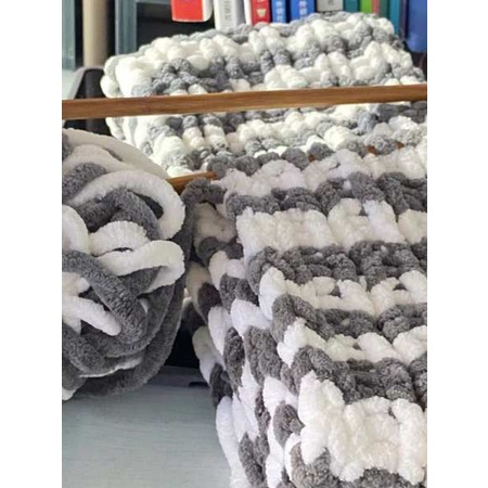 Len nhung đũa len milk cotton Dây băng sợi len dày dệt khăn len đan tay túi vật liệu DIY dép đan móc tự đan cho nam và nữ