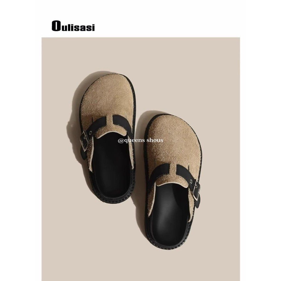 Dép Bít Mũi Đế Dày Cao Cấp Phong Cách Mới Mùa Thu 2023