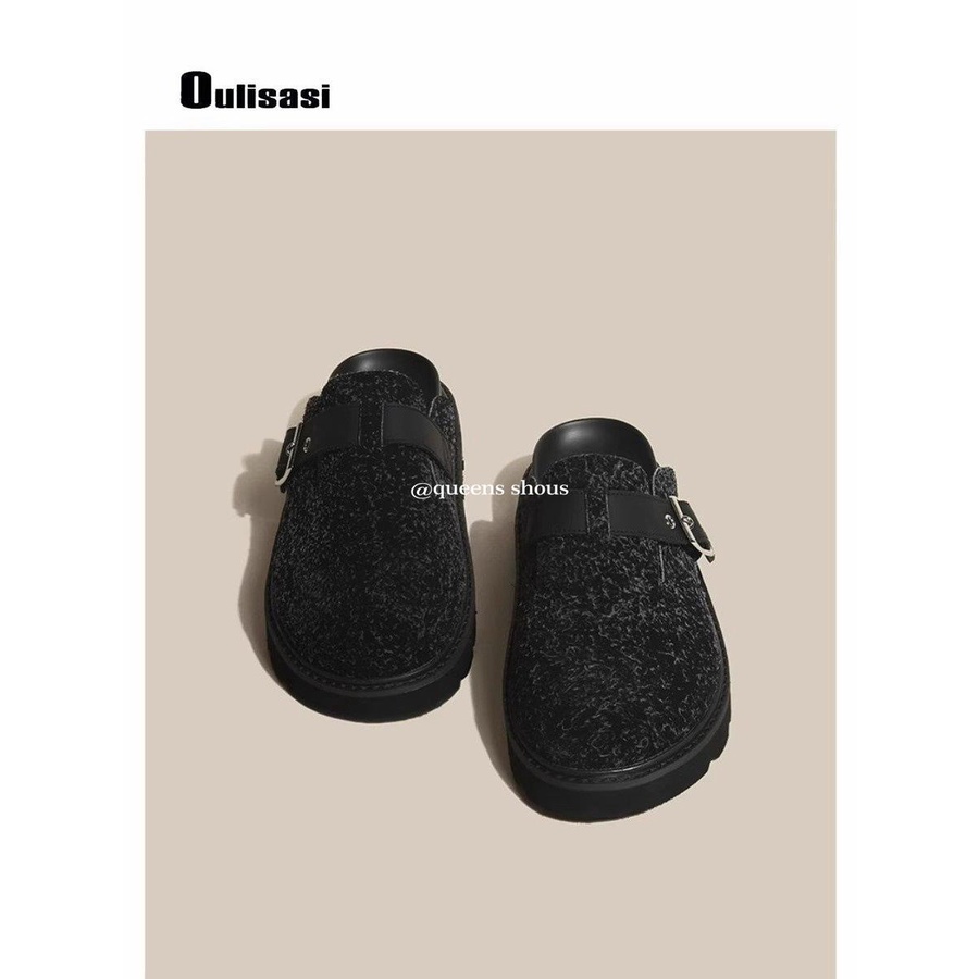 Dép Bít Mũi Đế Dày Cao Cấp Phong Cách Mới Mùa Thu 2023