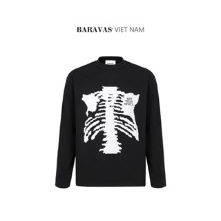  Áo Thun Tay Dài Baravas Space Long Sleeve Tee Nỉ Chân Cua 2 Chiều Premium 
