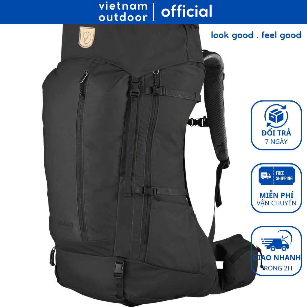 Balo Nam Nữ Phượt Trekking FJALLRAVEN ABISKO FRILUFT 45W Chất Dày Có Áo Mưa Ngăn Chính Rộng Chuyên Balo Trekking Du Lịch