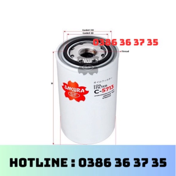 lọc dầu động cơ CUMMINS mã C-5713