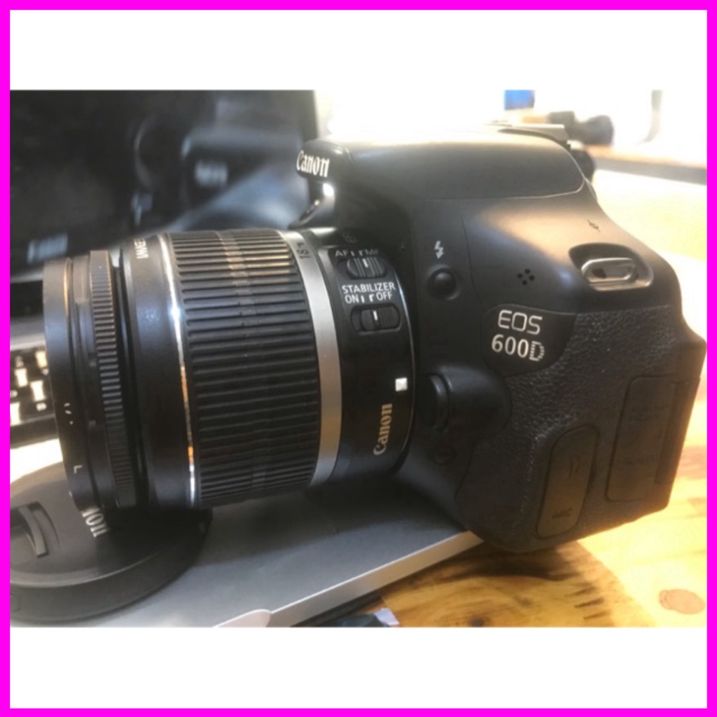 Máy ảnh canon 600D và 18-55 hàng cũ thanh lý