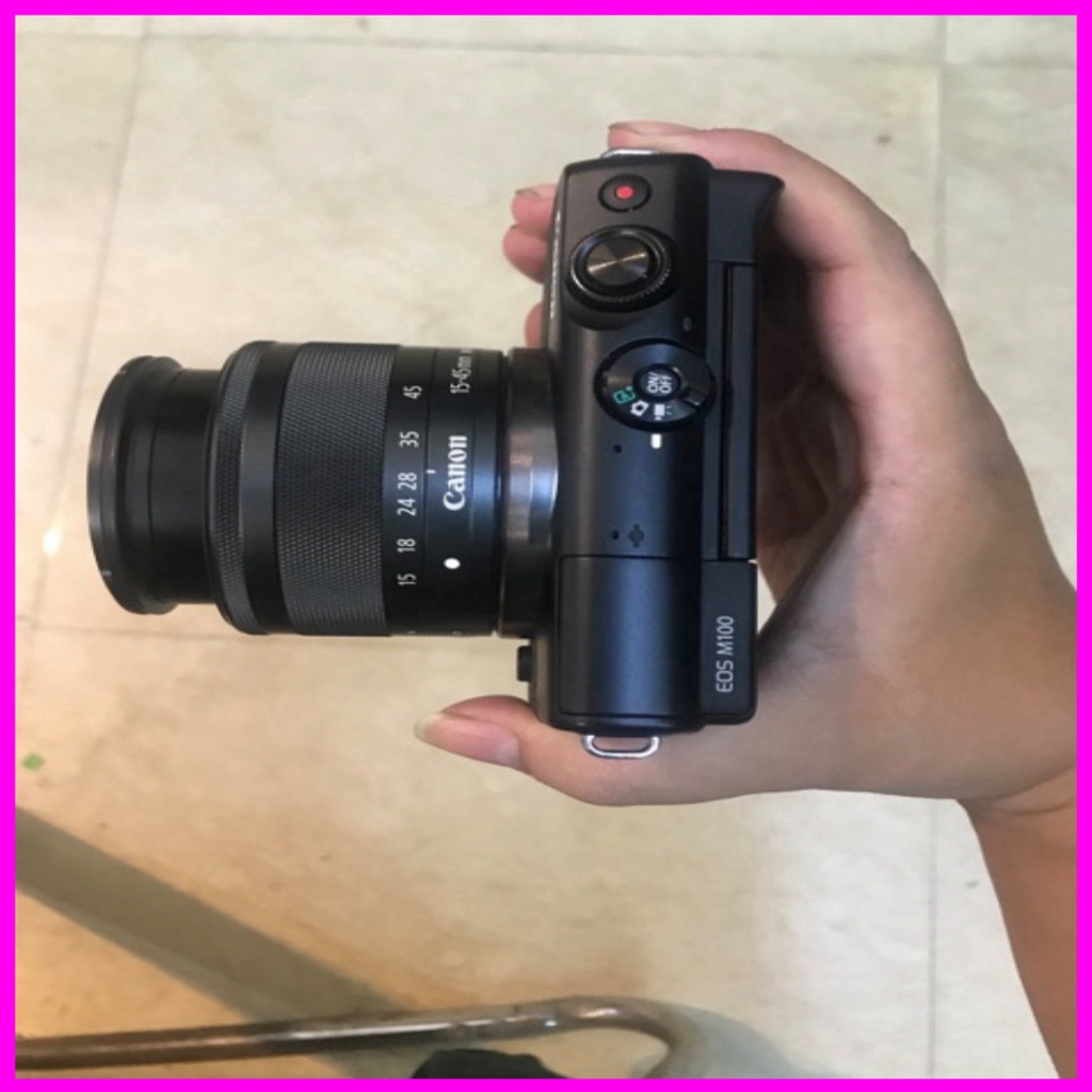 Máy ảnh canon M100 kèm kit 15-45mm STM