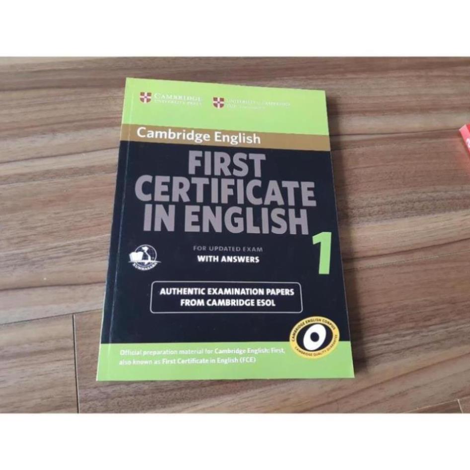 Cambridge First Certificate In English.