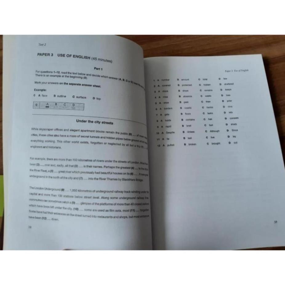 Cambridge First Certificate In English.