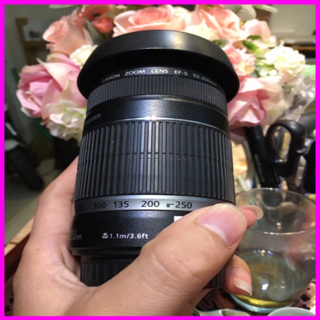 Lens tele canon 55-250mm is