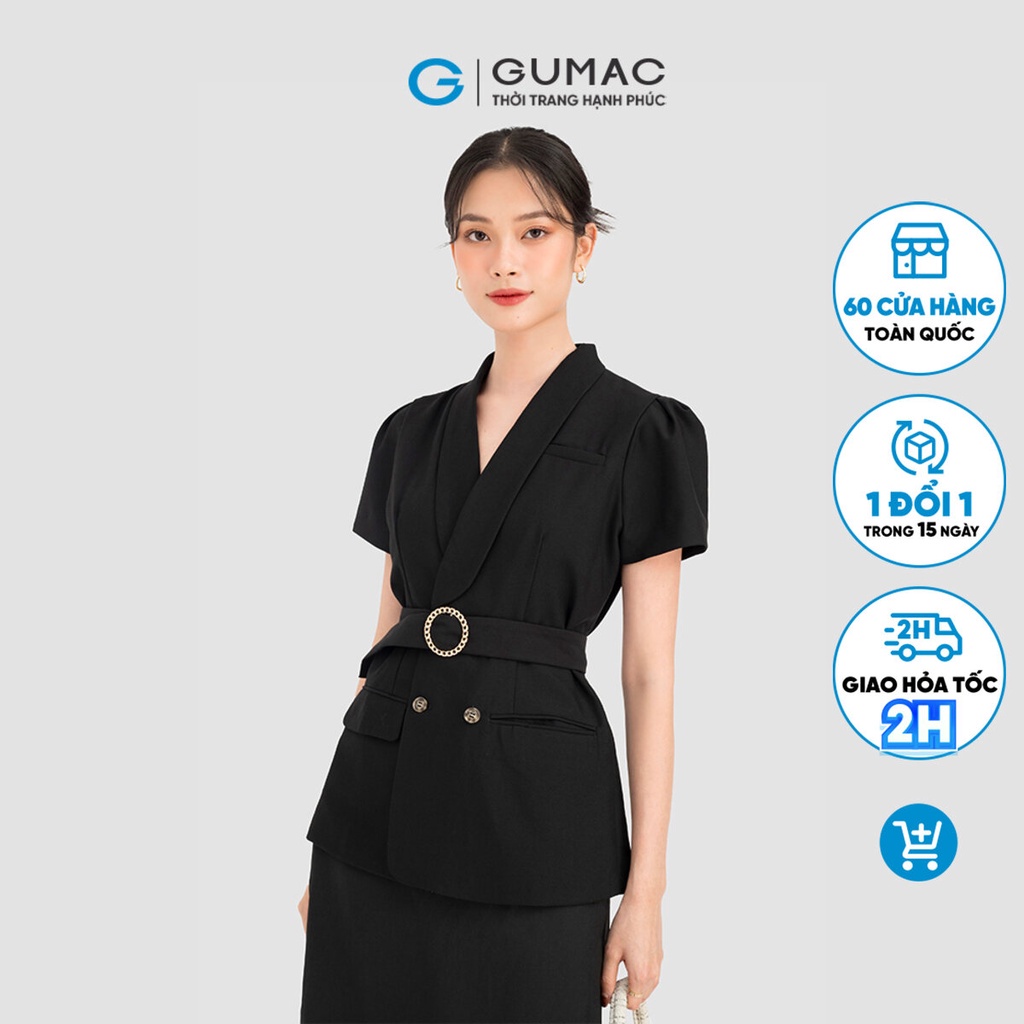 Áo blazer tay ngắn thời trang GUMAC AC08061