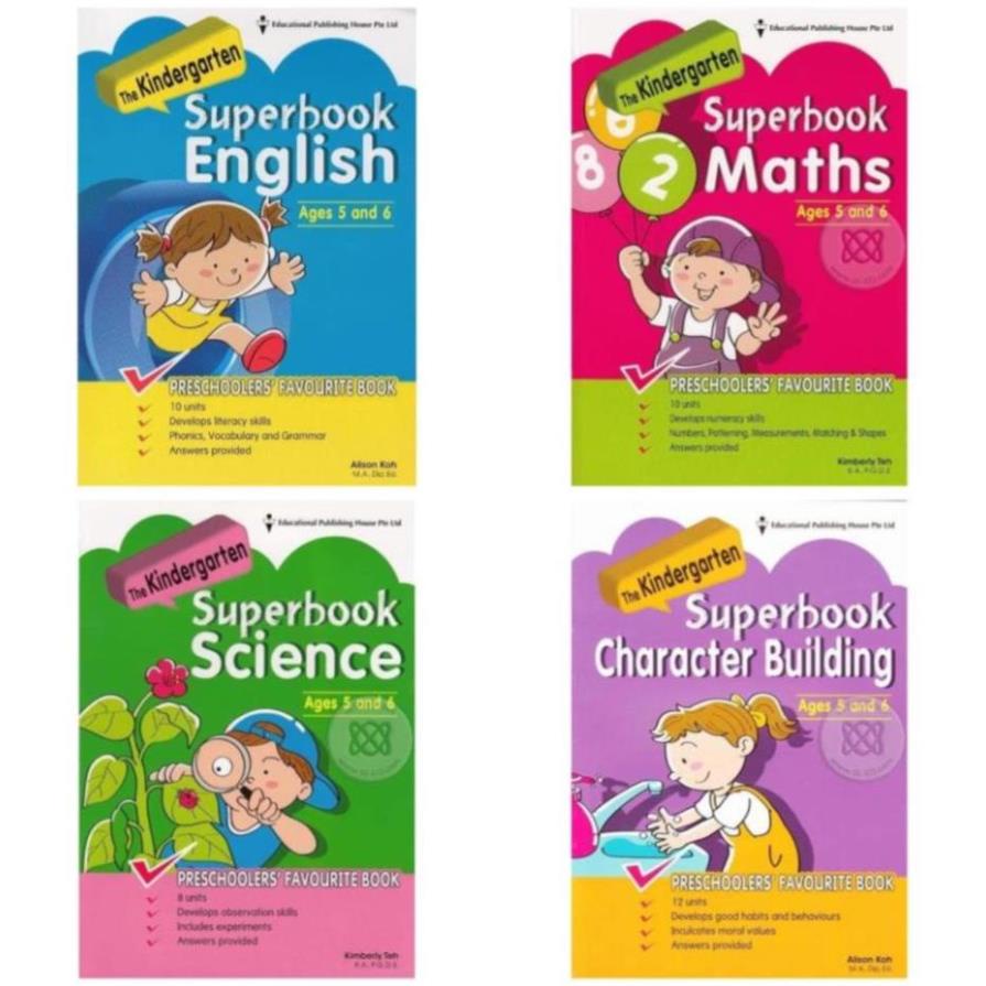 Kindergarten Superbook: Science - Maths - English - Character Building | 4q.