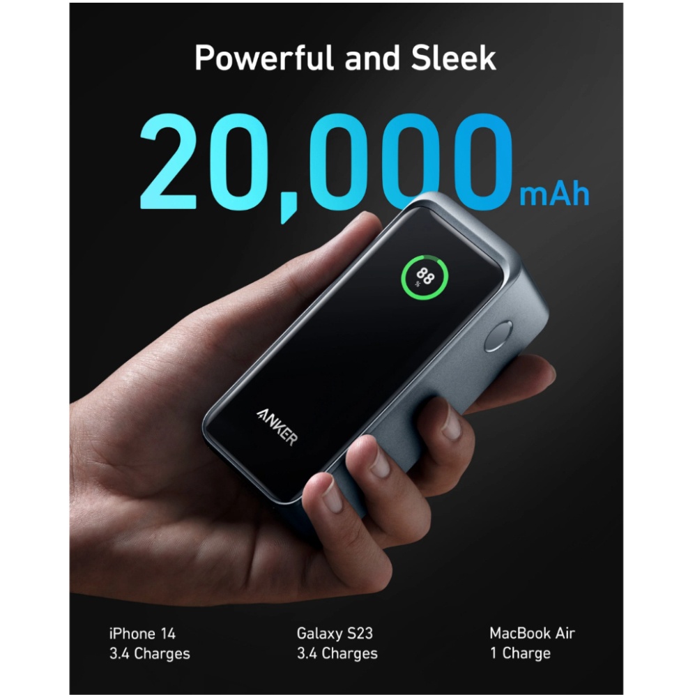 Sạc nhanh dự phòng Anker A1336 20.000mAh 200w 2C+1A -