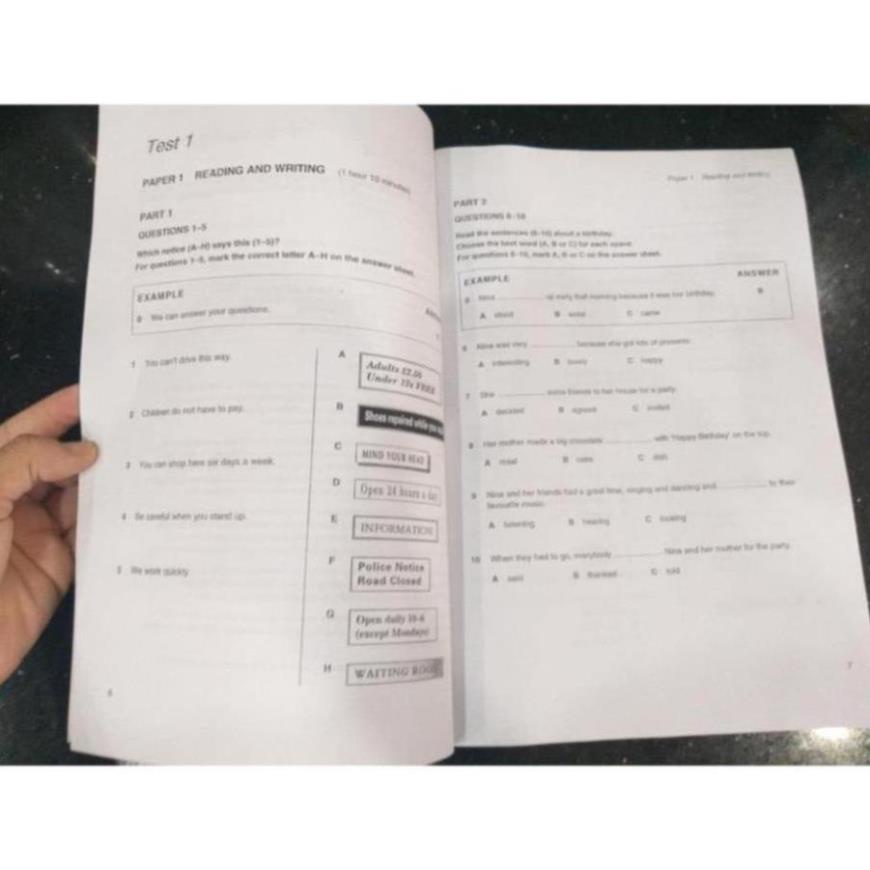 Key English Test  bản 2017 - 7 q + FILE NGHE