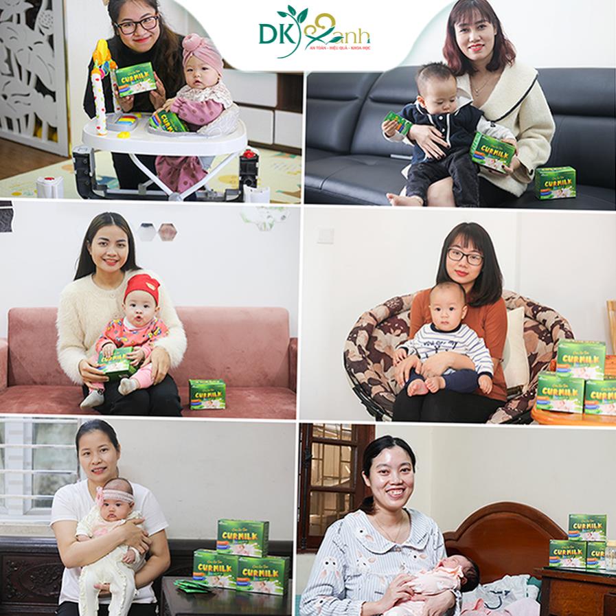 Cốm Lợi Sữa Curmilk Cho Mẹ Sau Sinh- Tăng Tiết Sữa, Sữa Sánh Đặc- Hộp 20 Gói - DK Pharma