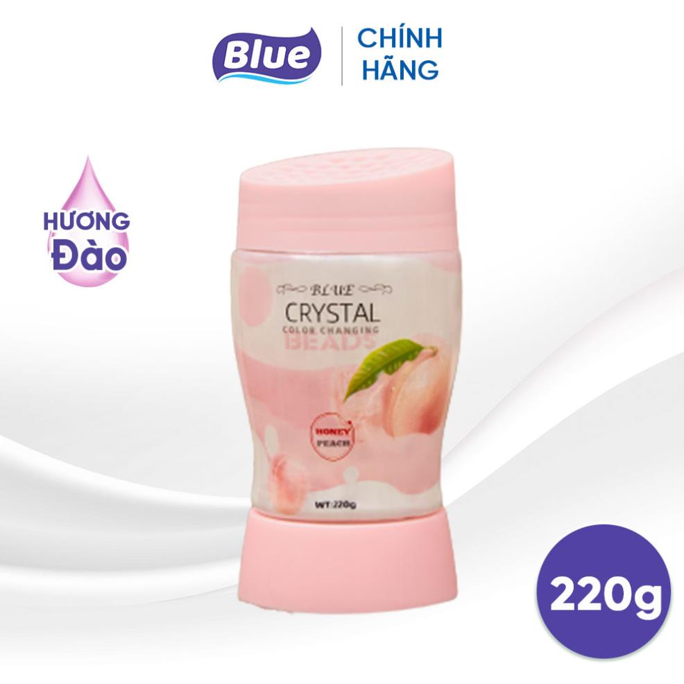 Sáp thơm khử mùi Blue Crystal 220G - Dạng hạt pha lê, có đèn LED, thơm phòng và ô tô