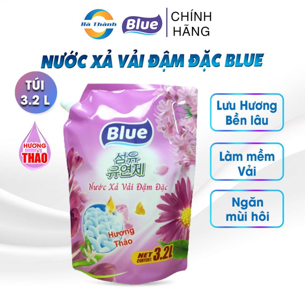 Nước Xả Vải Blue Hàn Quốc túi 3.2L - Hương thơm dịu nhẹ thân thiện với Làn da - Nước Xả vải ForBaby phù hợp mọi Máy giặt