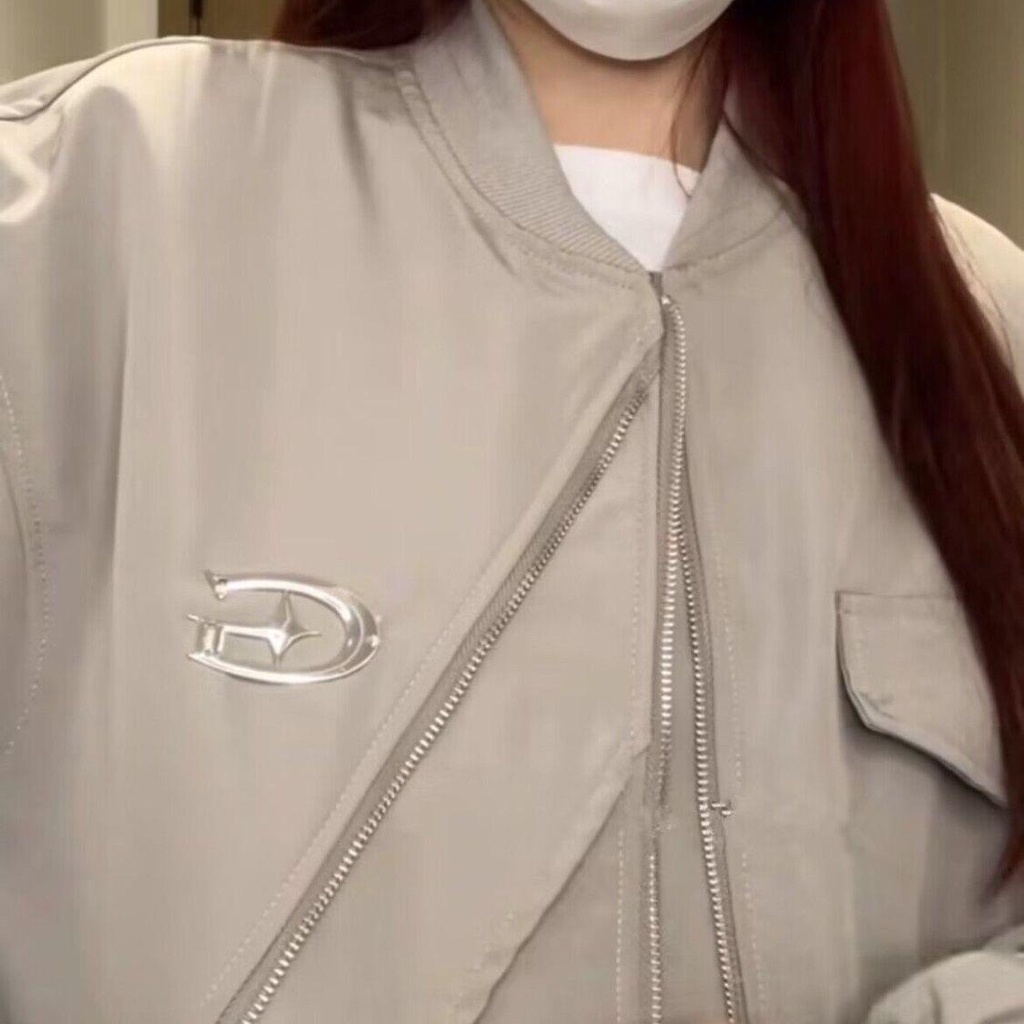 Áo Khoác Bóng Chày Dáng Rộng Phong Cách retro Mỹ Thời Trang Xuân Thu Dành Cho Nữ