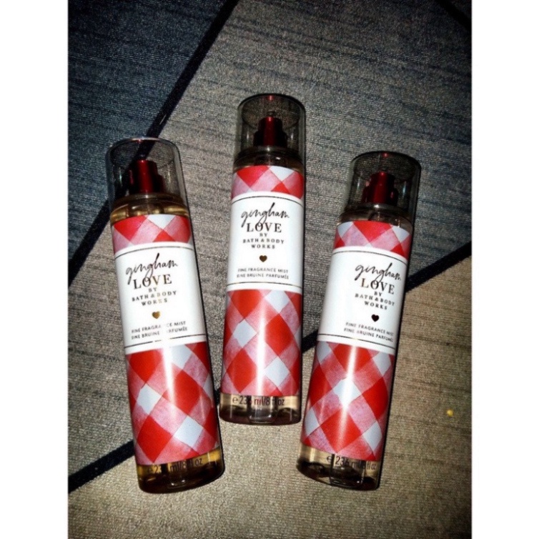 Xịt thơm toàn thân, xịt BodyMist Bath & Body Woks Gingham Love 10ml - 30ml chính hãng | nước hoa mini_qt