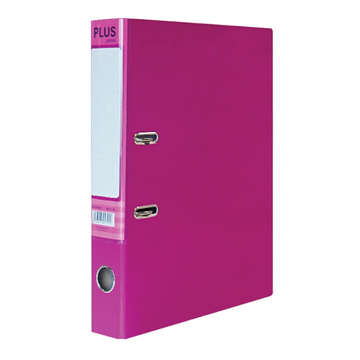 Bìa Còng Lưu Trữ Hồ Sơ PLUS BST Happy Color Size F4 Dày 5cm Sức Chứa Hơn 250 Tờ Giấy A4, Còng Kim Loại Chống Gỉ